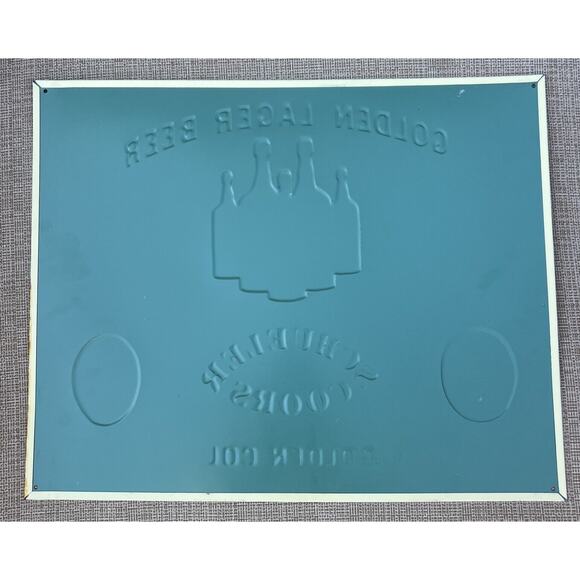 Schueler Coors Golden Lager Beer Tin Sign (16" x 12.75") Golden Colorado Retro - Picture 6 of 6